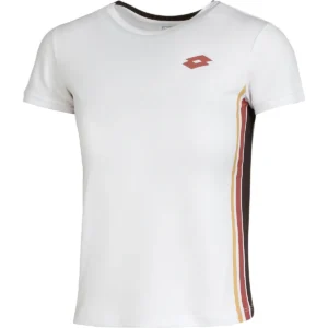 LOTTO TECH TEE & TECH SKIRT JUNIOR SET WHITE MARON