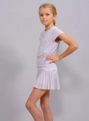 RS GIRL'S PERFORMANCE TOP & MATCH SKIRT ACE PURPLE SET