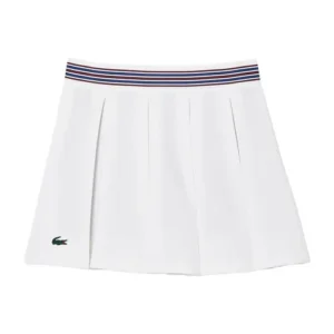 LACOSTE PIQUE SKIRT WHITE