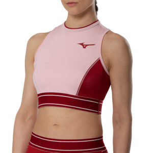 MIZUNO SET CROP TOP PINK & FLYING SKIRT LAVA/PINK