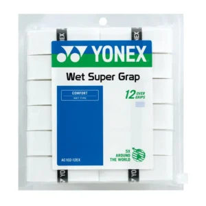YONEX WET SUPER GRAP WHITE 12PCS PACK