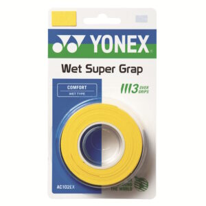 YONEX WET SUPERGRAP OVERGRIP YELLOW