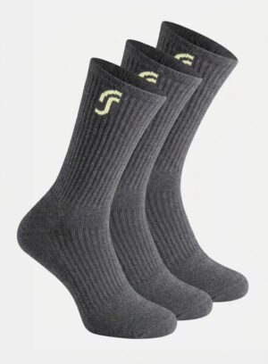 RS CUSHIONED PERFORMANCE SOCKS 3/PCS grey /yellow