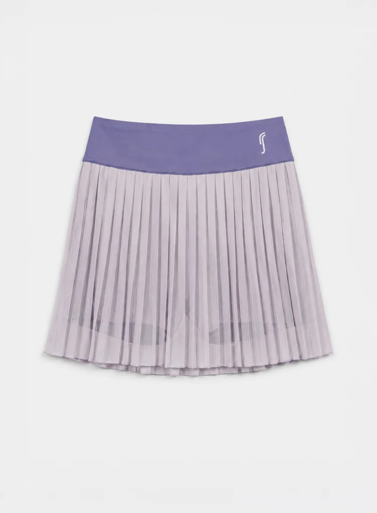 RS COURT V-NECK TOP & MESH PLEATED SKIRT PURPLE/ACE PURPLE - Image 3